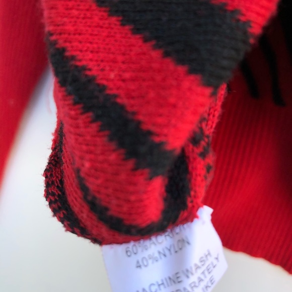 Jon & Anna Red Chevron Striped Dolman Sweater 2X - Picture 7 of 7